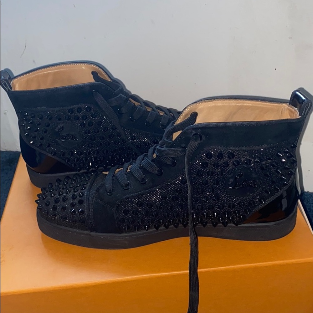 Christian Louboutin Men spikes high top sneakers